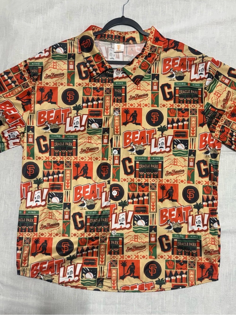 San Francisco Giants Beat LA Aloha Hawaiian Shirt Men’s XL | SF Giants MLB